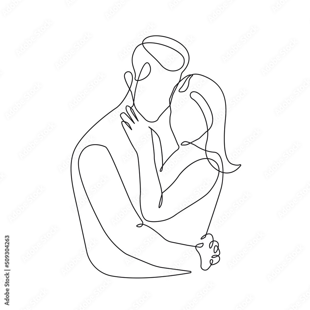 Couple Trendy Line Art Drawing. Couple Modern Abstract Simple Illustration. Woman and Man Minimalist Drawing. Continuous One Line Abstract Illustration. Vector EPS 10 Couple Trendy Line Art Drawing. Couple Modern Abstract Simple Illustration. Woman and Man Minimalist Drawing. Continuous One Line Abstract Illustration. Vector EPS 10