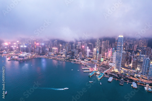 Amazing night of Victoria Harbour, Hong Kong © gormakuma