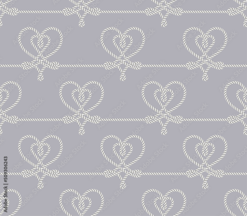 Fototapeta premium Rope seamless pattern, great for wallpaper and textile.