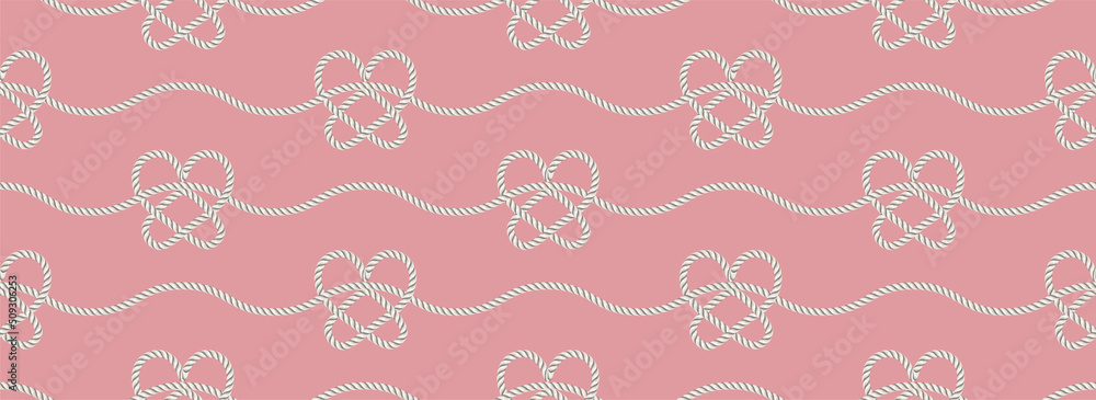 Rope seamless pattern, great for wallpaper and textile.