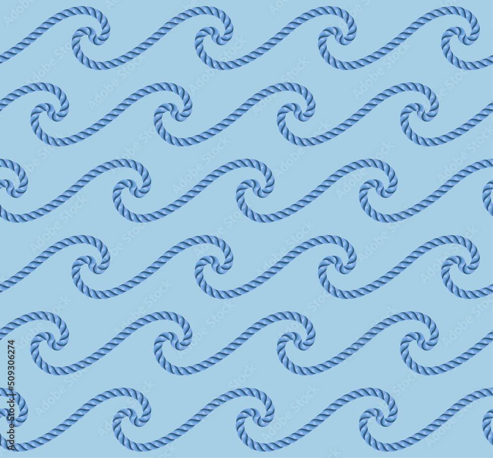 Rope seamless pattern, great for wallpaper and textile.