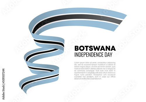 Botswana Independence day background for national celebration on September 30.