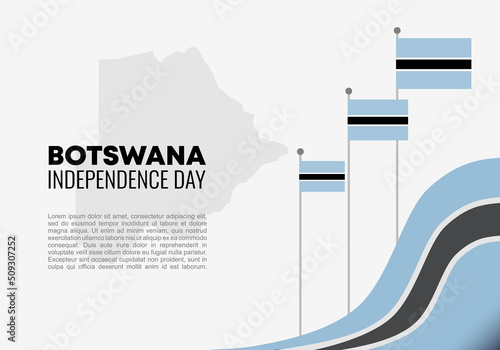 Botswana Independence day background for national celebration on September 30.