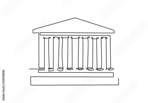 One continuous single line ...