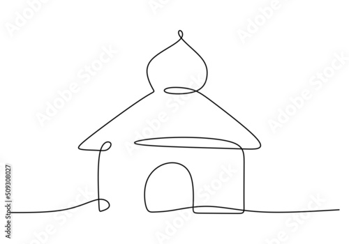 One continuous single line ...