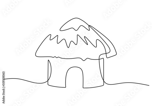 One continuous single line ...