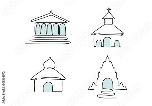 One continuous single line ...