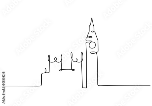 One continuous single line ...