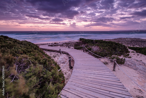 Bild auf Leinwand Llevant beach, Formentera, Pitiusas Islands, Balearic Community, Spain