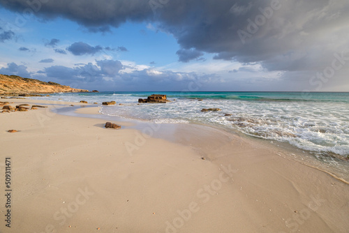 Fototapeta Naklejka Na Ścianę i Meble -  Migjorn Es Copinyar beach, Formentera, Pitiusas Islands, Balearic Community, Spain