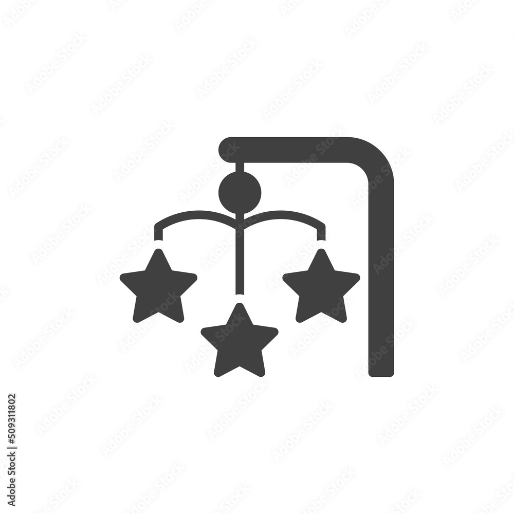 Baby mobile vector icon Baby mobile vector icon