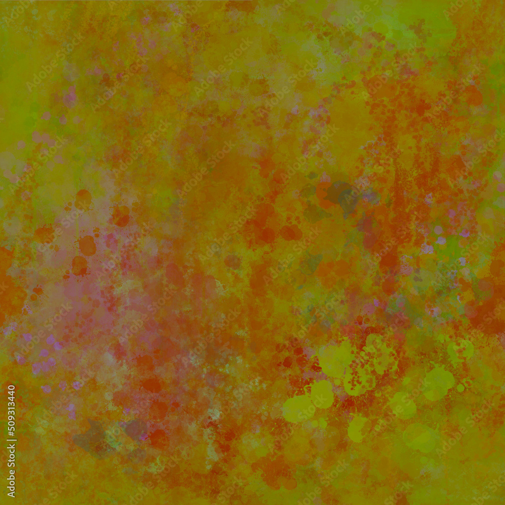 Abstract paint multicolor design in soft warm fall season colors Art Print