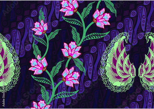Indonesian batik motifs with very distinctive patterns. exclusive backgrounds. Vector Eps 10