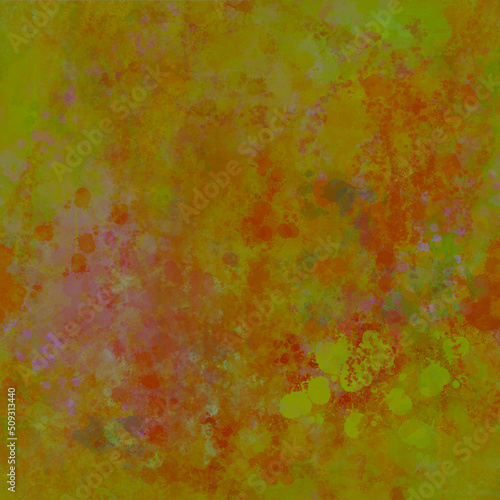 Abstract paint multicolor design in soft warm fall season colors Art Print