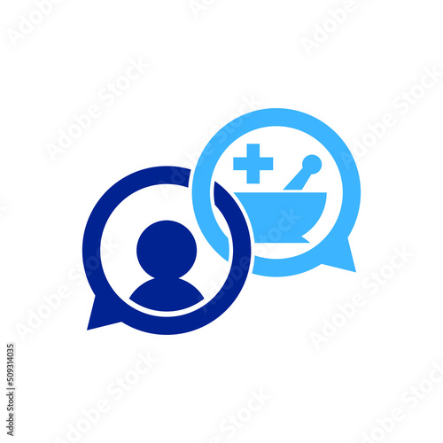 Medicine Bowl Logo can be use for icon, sign and logo