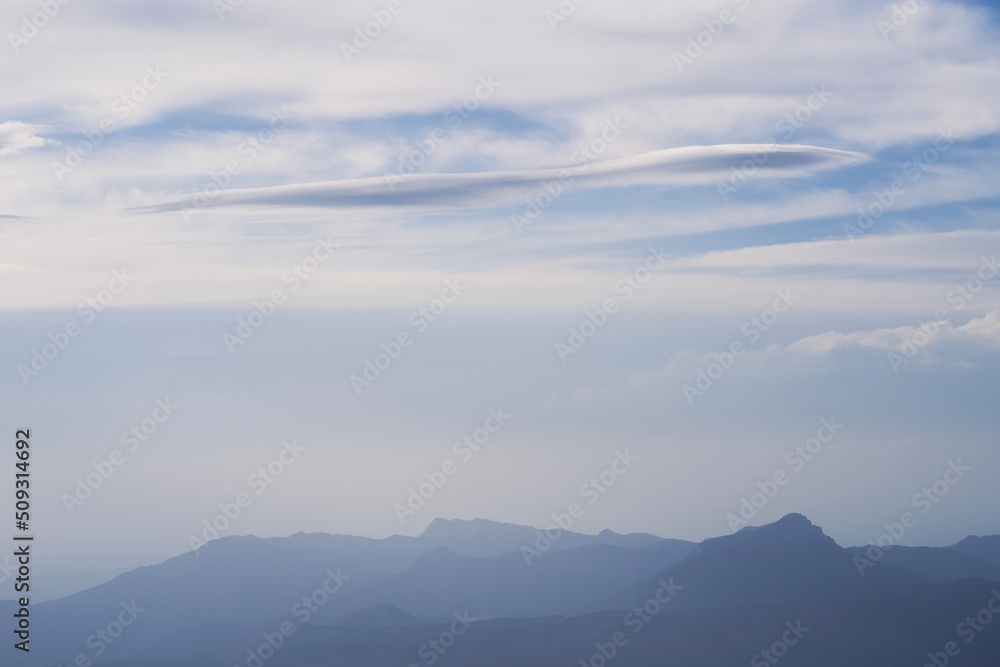 Fototapeta premium clouds over the mountains