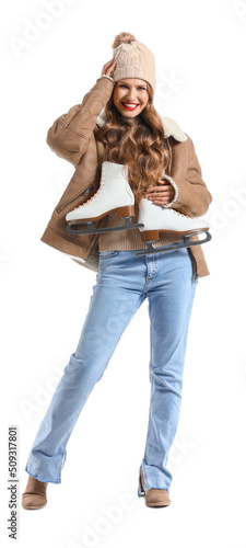 Beautiful young woman with ...