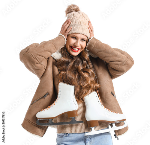 Beautiful happy young woman...