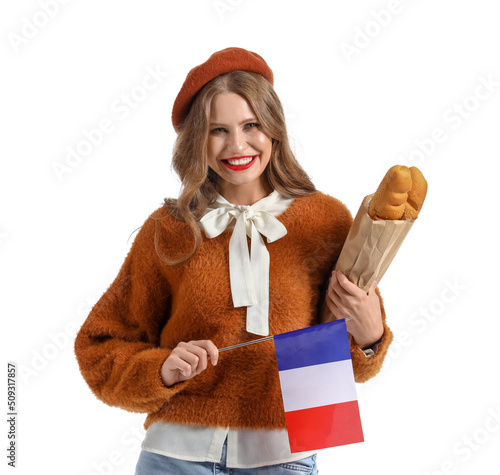 Beautiful young woman with ...