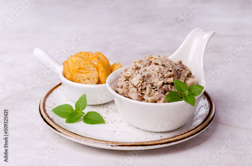 Fish pate with bread