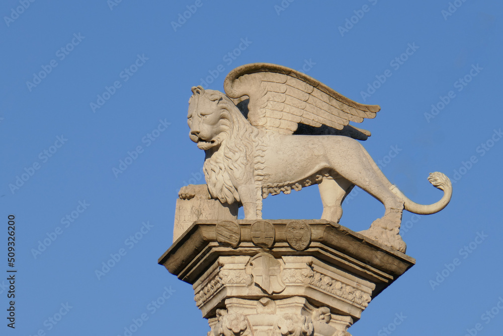 Winged lion of Venice Italy