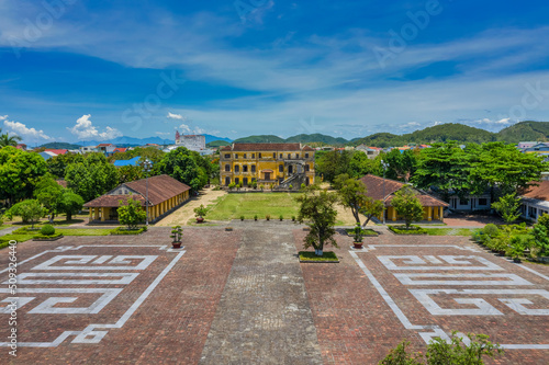 An Dinh palace view from near the Imperial City with the Purple Forbidden Cit...
