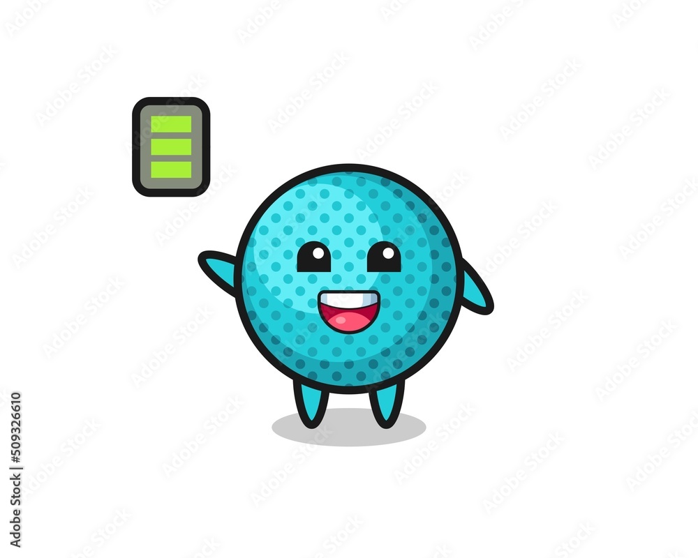 spiky ball mascot character with energetic gesture spiky ball mascot character with energetic gesture