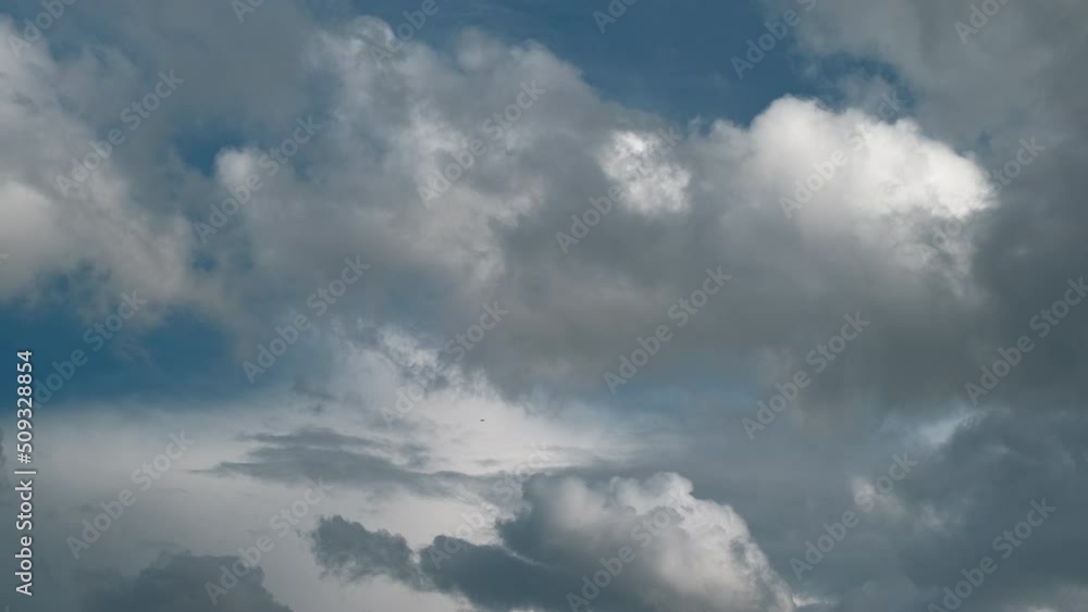 Sky after a thunderstorm, clouds slowly fly across the sky, real-time footage, horizontal video of nature in 4k Sky after a thunderstorm, clouds slowly fly across the sky, real-time footage, horizontal video of nature in 4k