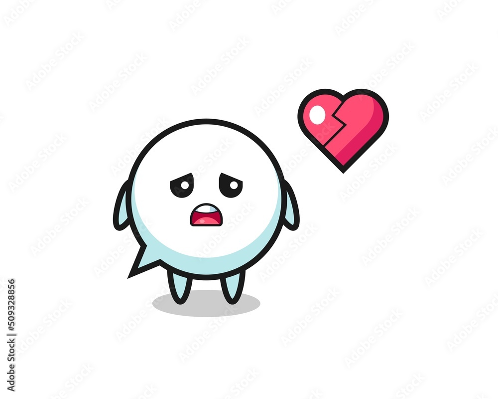speech bubble cartoon illustration is broken heart speech bubble cartoon illustration is broken heart