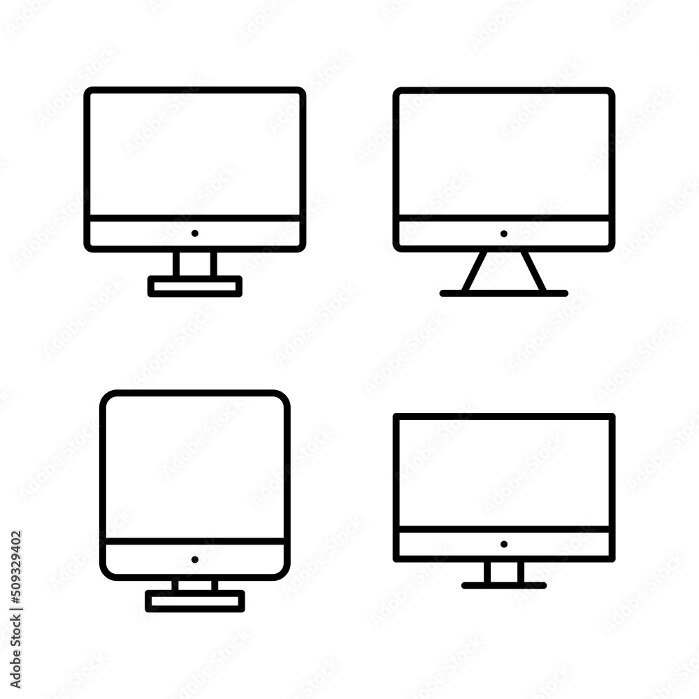 Computer icon vector. computer monitor sign and symbol Computer icon vector. computer monitor sign and symbol