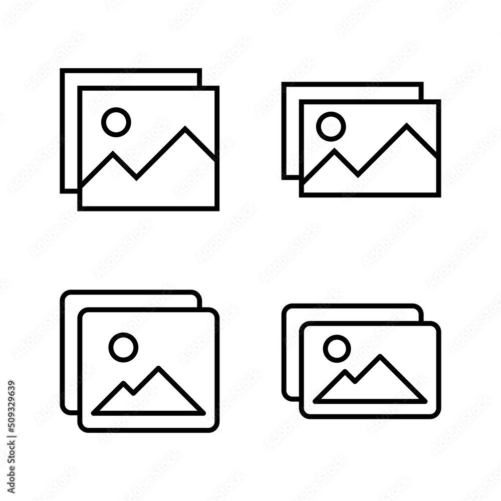 Picture icon vector. photo gallery sign and symbol. image icon Picture icon vector. photo gallery sign and symbol. image icon