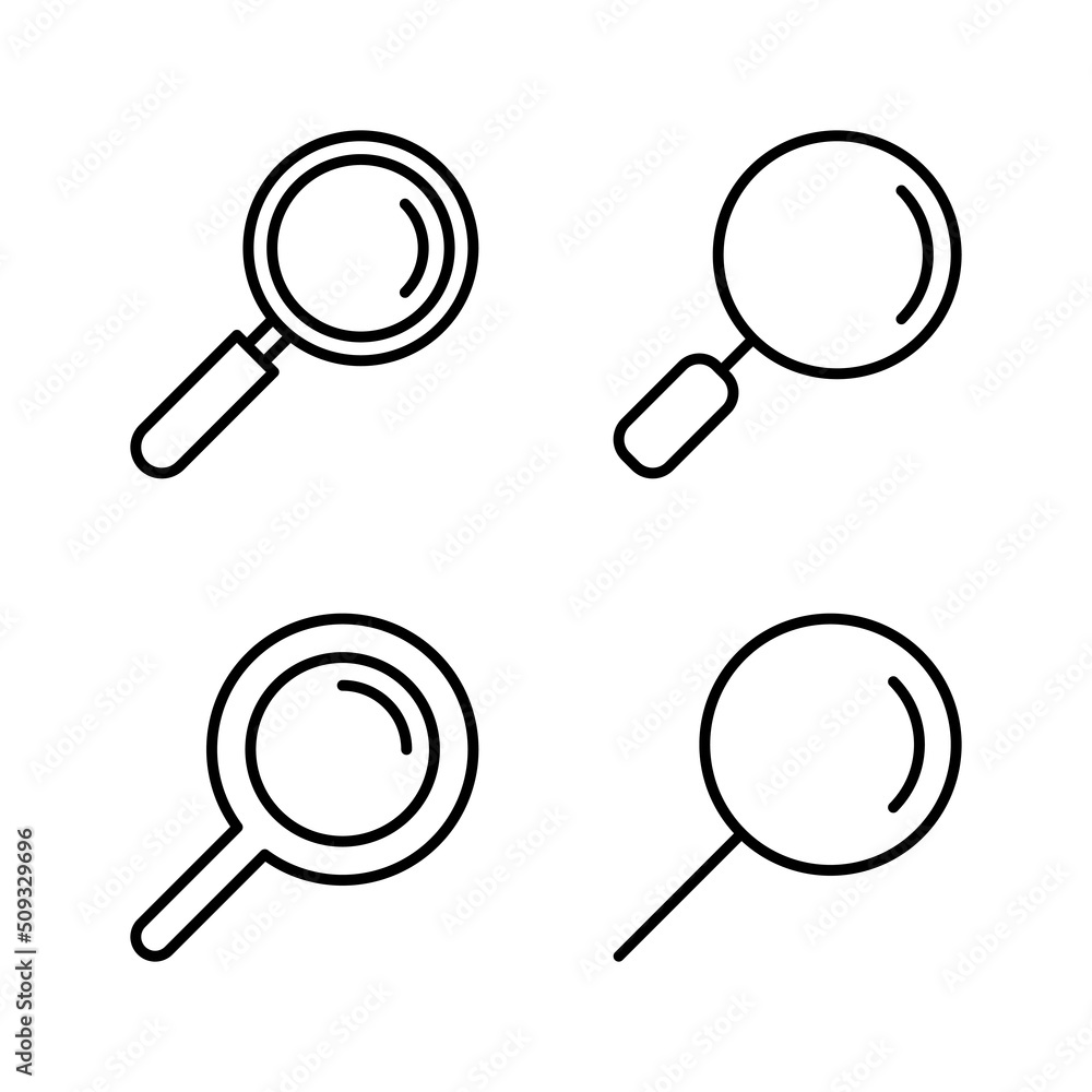 Search icon vector. search magnifying glass sign and symbol Search icon vector. search magnifying glass sign and symbol