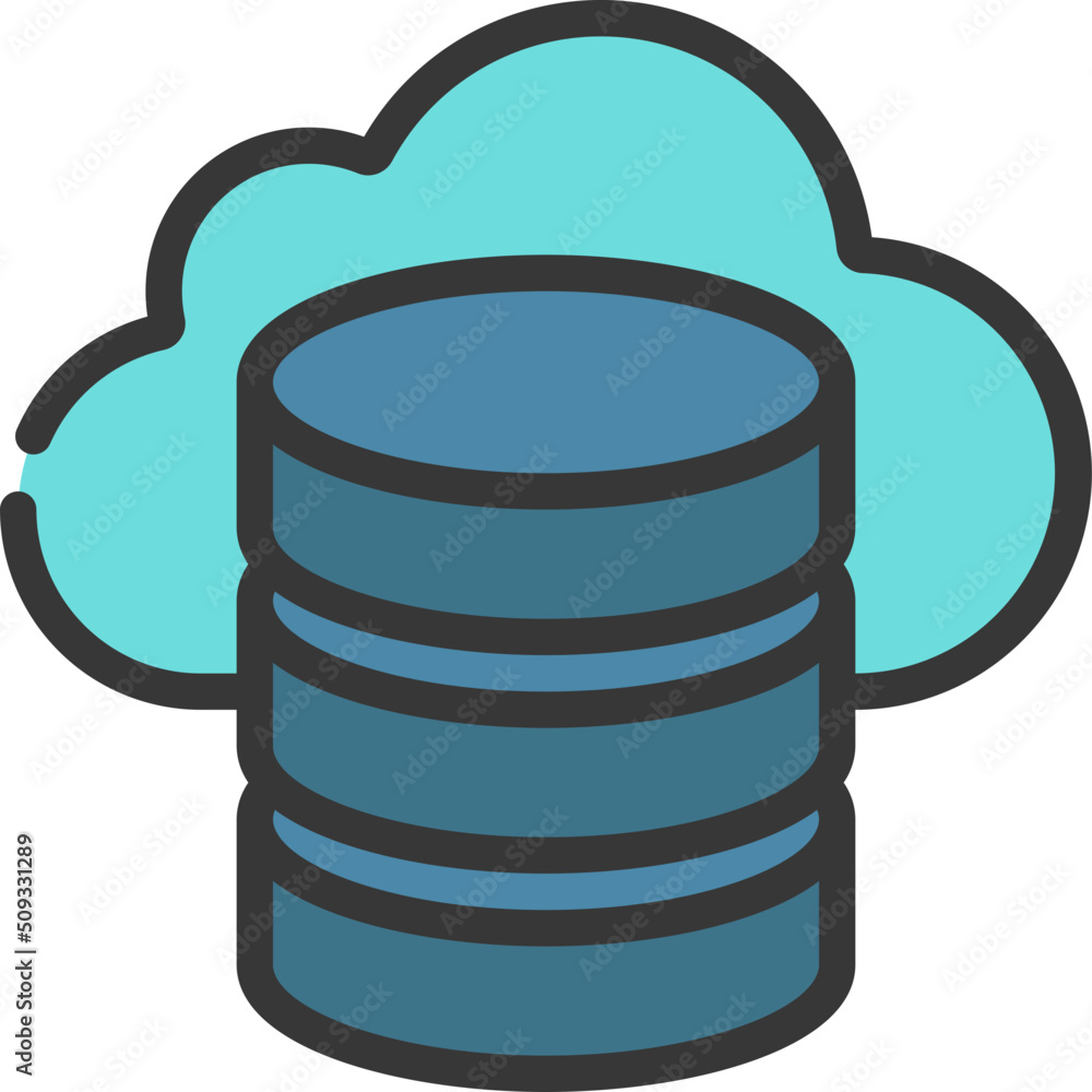 Cloud Database Icon
