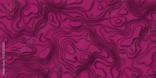 Sand Seamless Topographic Landscape Background. Wavy Relief Illustration Texture.Abstract background with waves. Abstract papercut and multi layer cutout geometric pattern on vector.