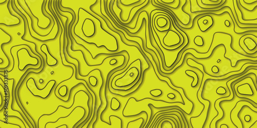 Sand Seamless Topographic Landscape Background. Wavy Relief Illustration Texture.Abstract background with waves. Abstract papercut and multi layer cutout geometric pattern on vector.