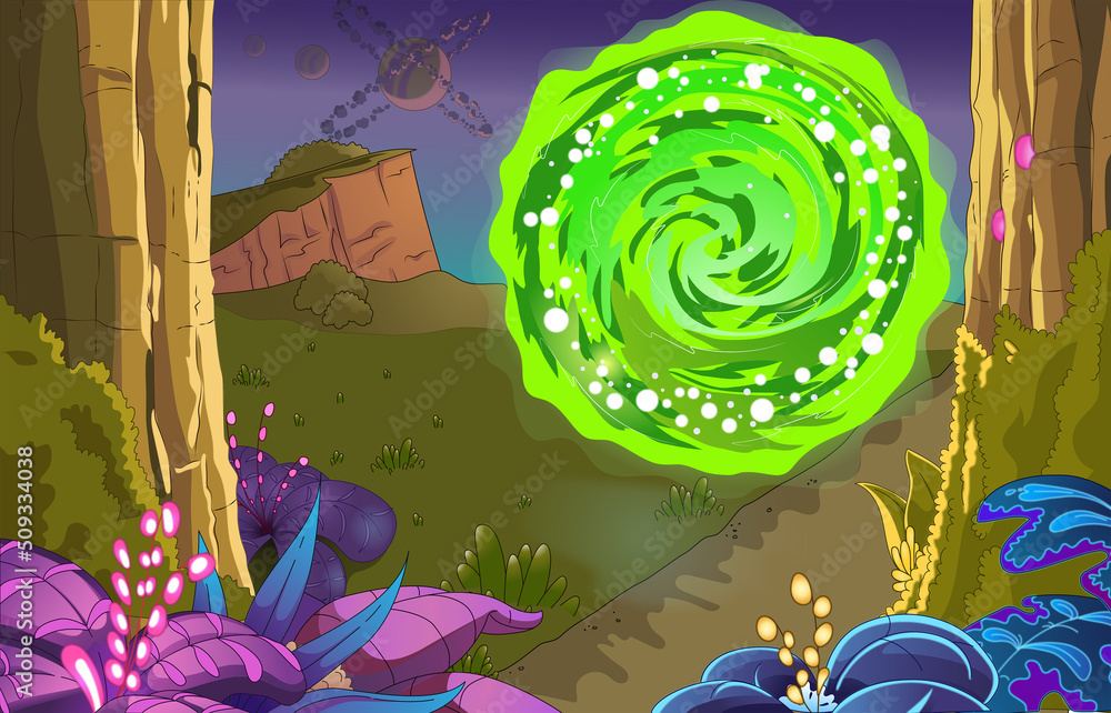 Rick and Morty portal Stock Illustration Adobe Stock