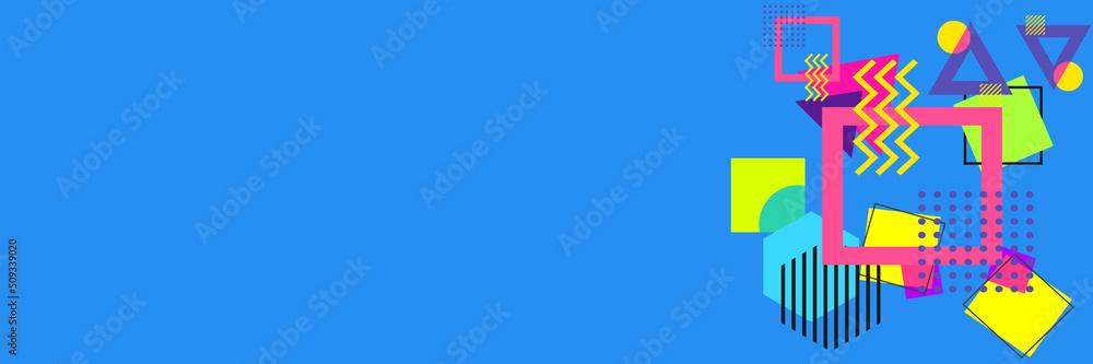 Obraz premium illustration - abstract figures of different colors in different combinations 