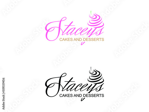 staceys cakes and desserts logo vector.eps