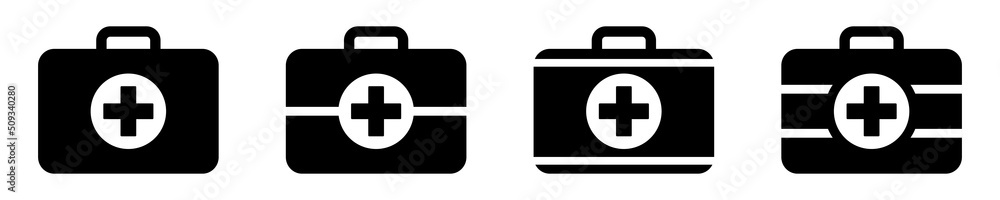 Medical briefcase icon. First aid box icon. Medical bag, icon vector illustration Medical briefcase icon. First aid box icon. Medical bag, icon vector illustration