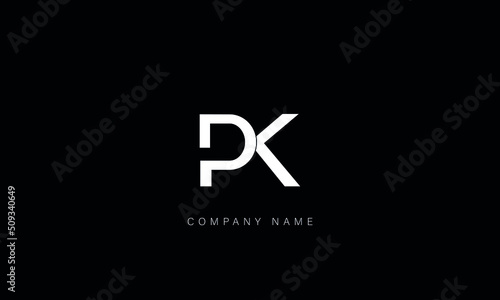 KP, PK Abstract Letters Logo Monogram