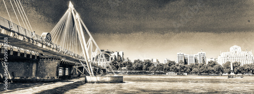 Canvas Print Waterloo Bridge in London
