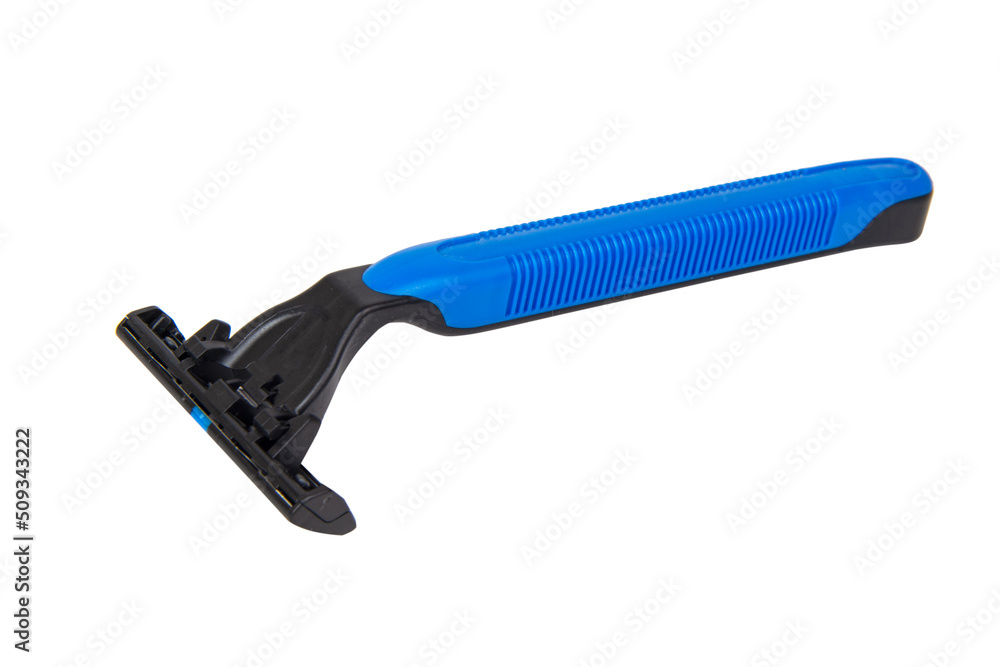 Razor for man care isolated on the white background Razor for man care isolated on the white background