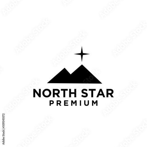 Letter N for north and star logo design