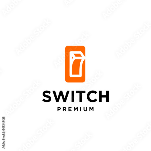 switch on off button icon logo design