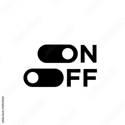 switch on off button icon logo design