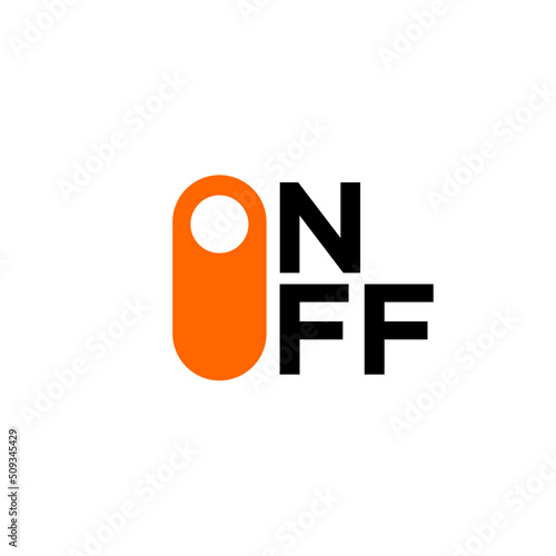 switch on off button icon logo design