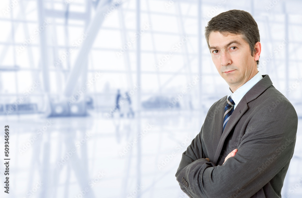 businessman thinking at the office businessman thinking at the office