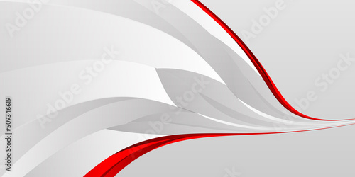 Modern red and white background vector