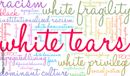 White Tears Word cloud on a white background. 
