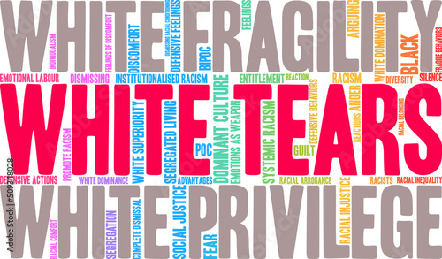 White Tears Word cloud on a white background. 